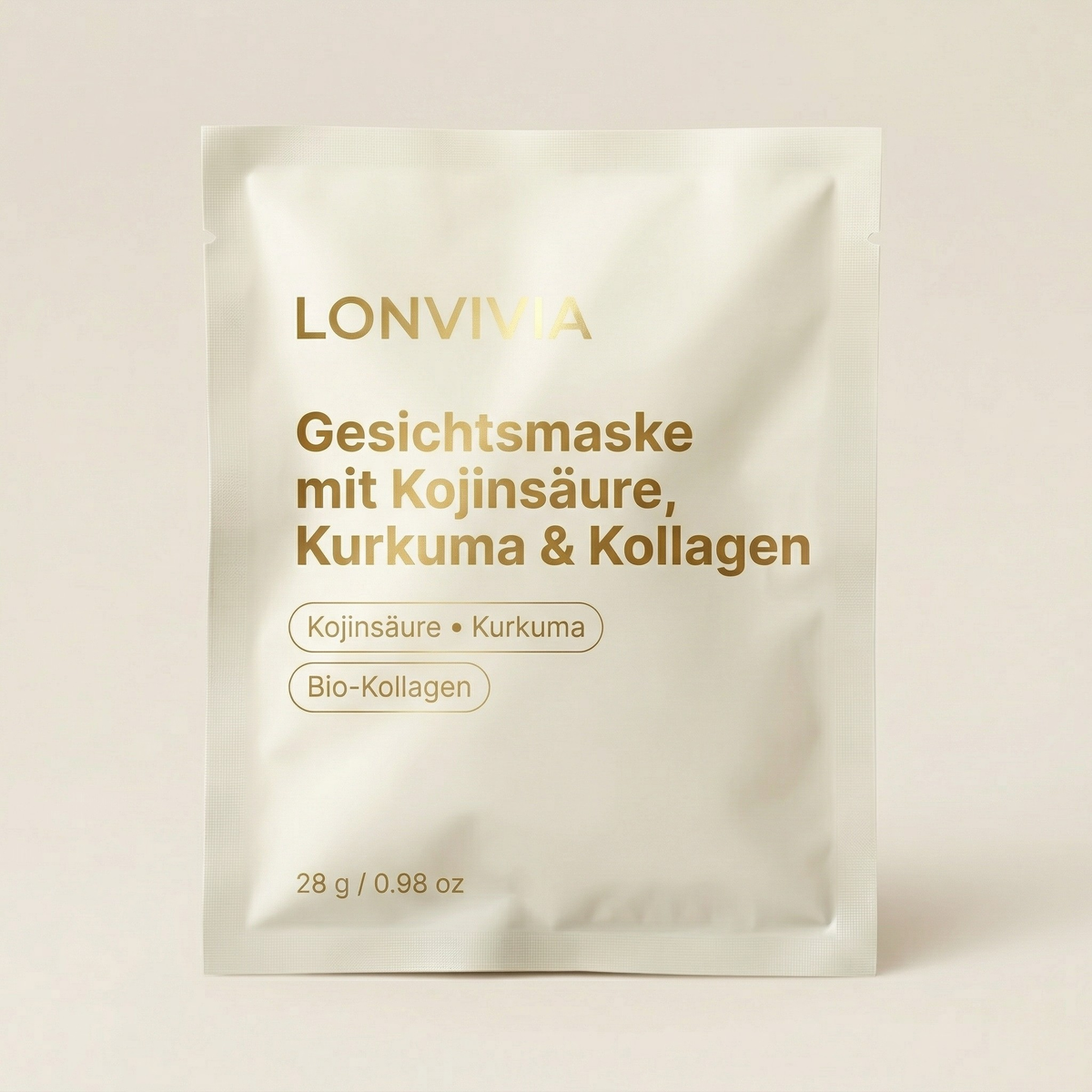 Gesichtsmaske mit Kojinsäure, Kurkuma & Kollagen